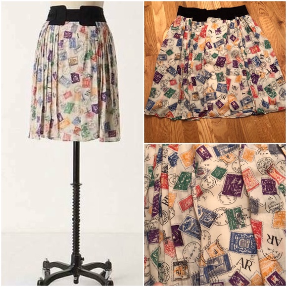 Anthropologie Dresses & Skirts - Anthropologie Postage Stamp Skirt ⚡️FLASH SALE